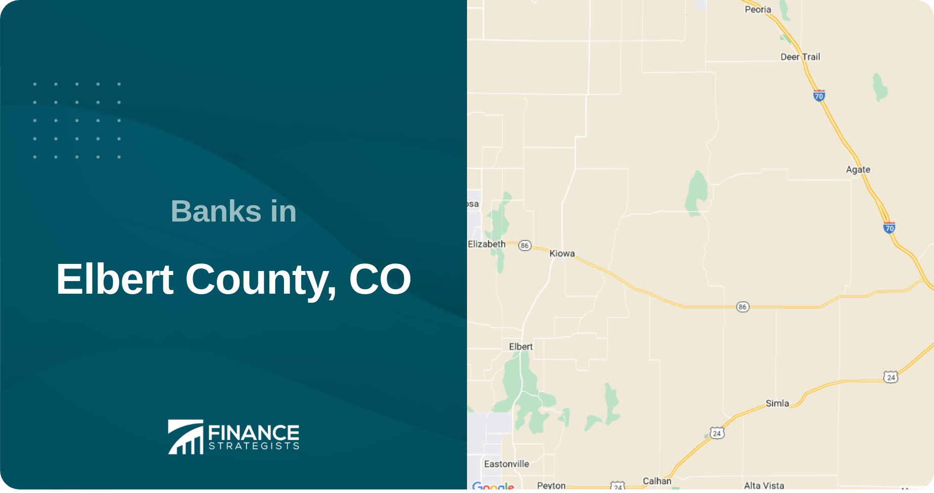Banks in Elbert County, CO