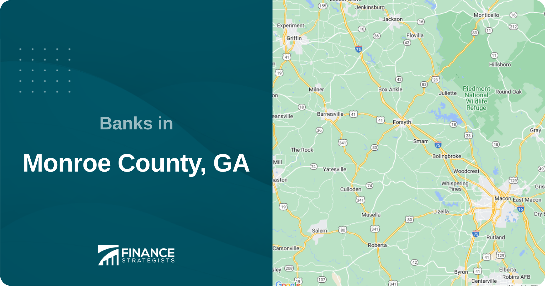 Banks in Monroe County, GA