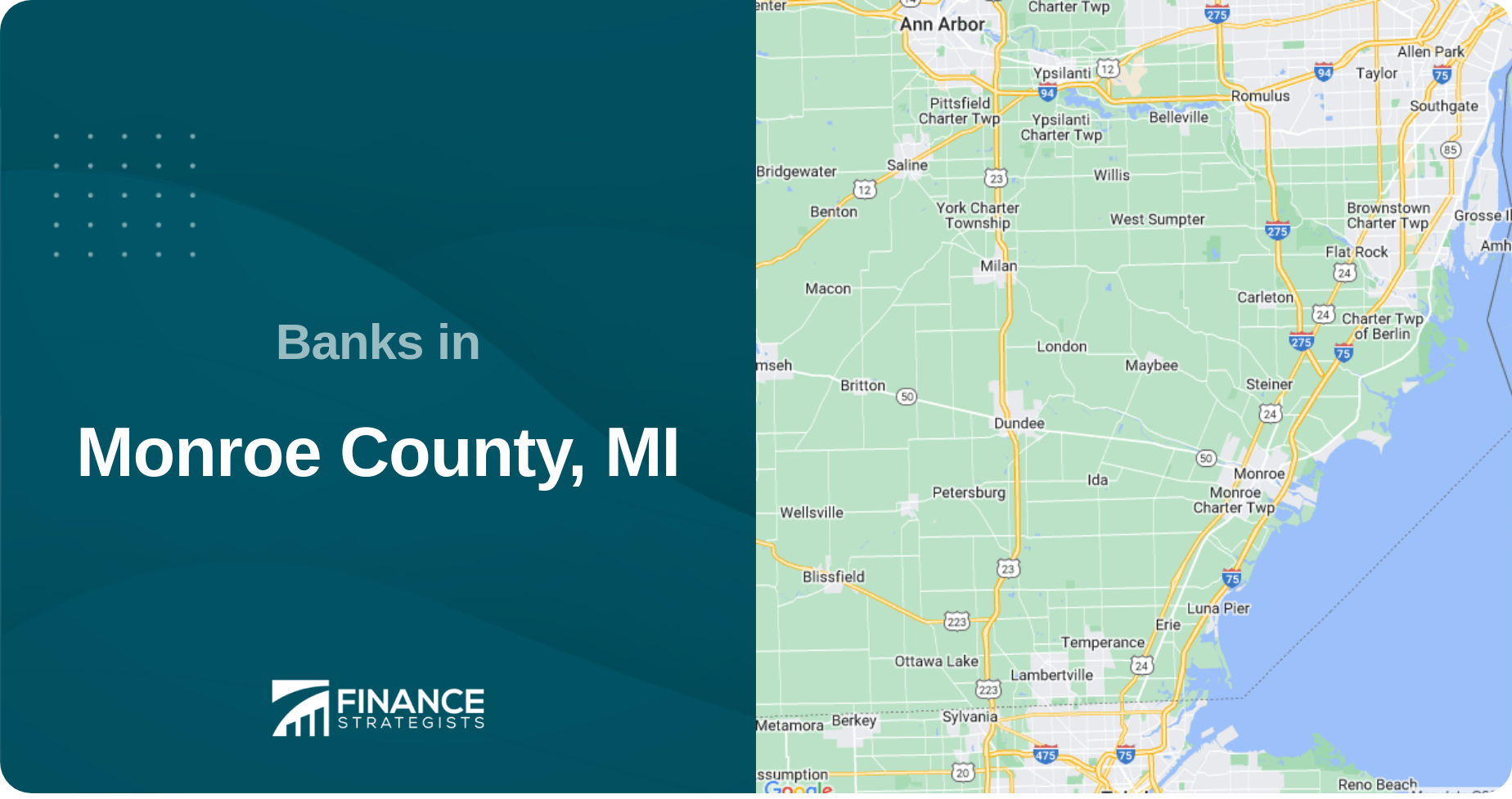 Banks in Monroe County, MI