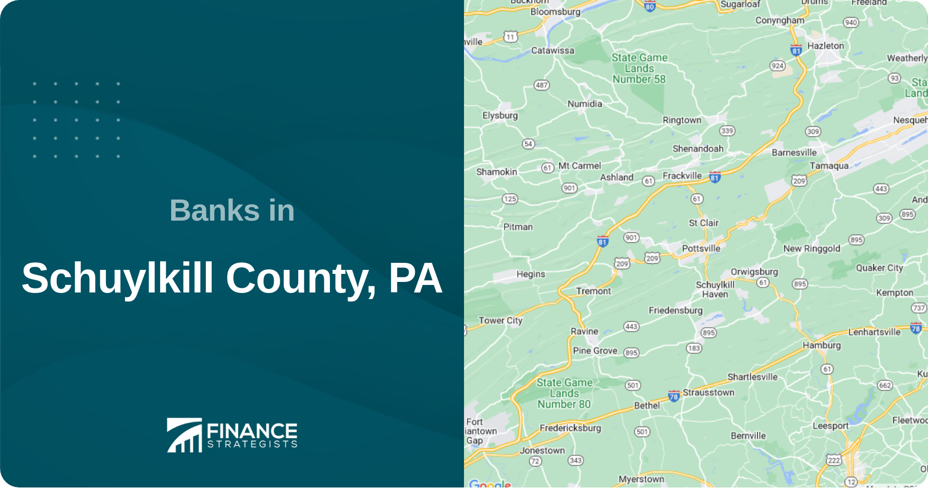 Banks in Schuylkill County, PA