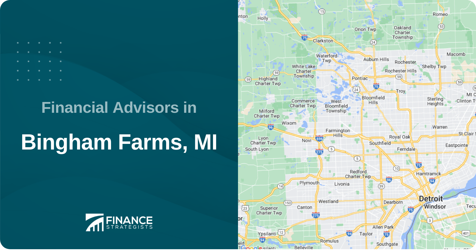 Financial Advisors in Bingham Farms, MI