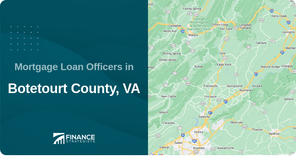 Mortgage Loan Officers in Botetourt County, VA