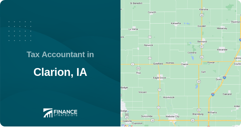 Tax Accountant in Clarion, IA