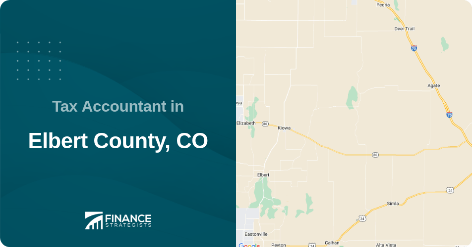 Tax Accountant in Elbert County, CO