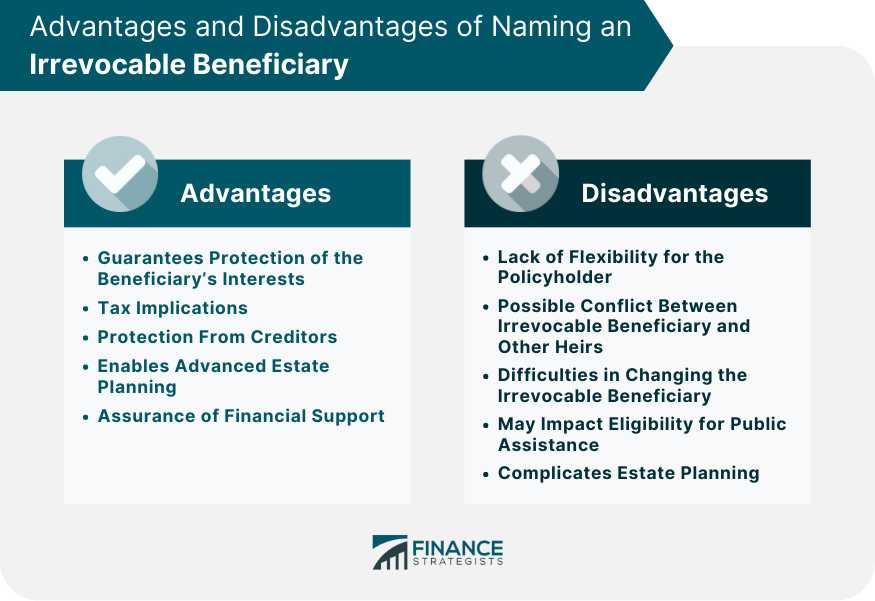 Advantages and Disadvantages of Naming an Irrevocable Beneficiary