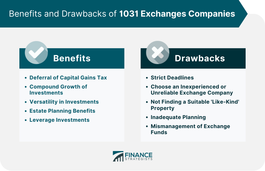 Benefits and Drawbacks of 1031 Exchanges Companies