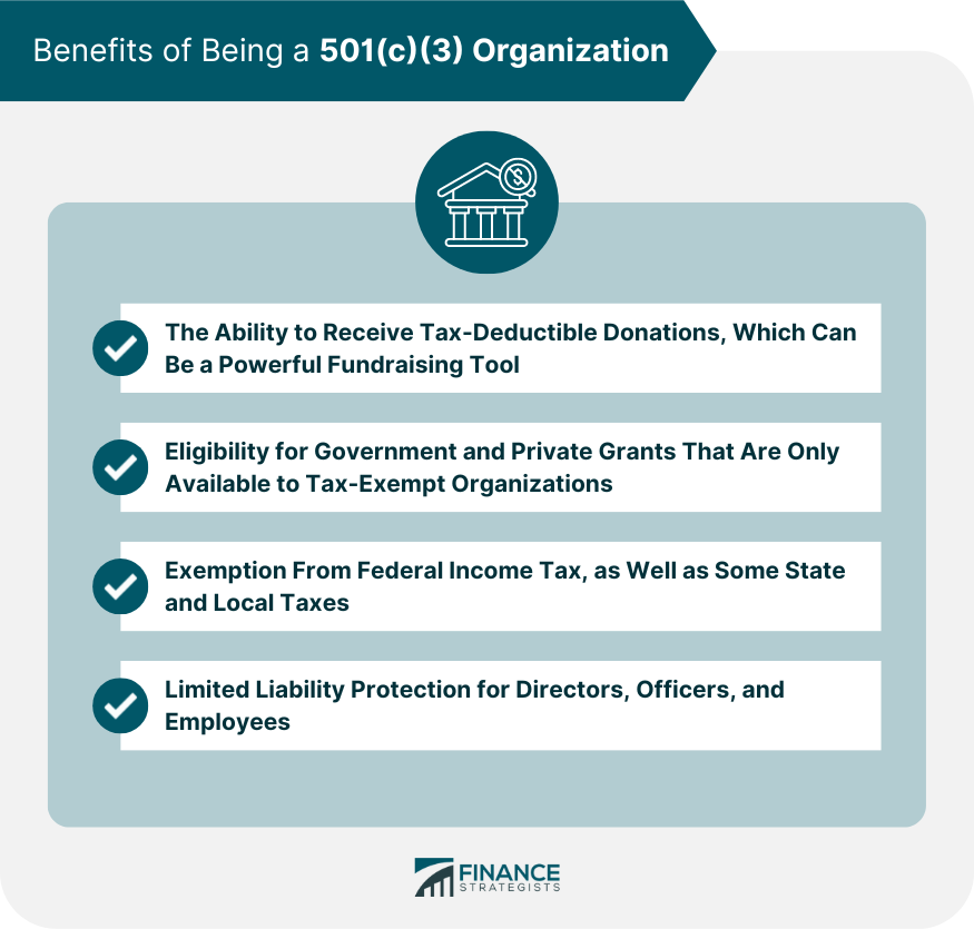 Benefits of Being a 501(c)(3) Organization