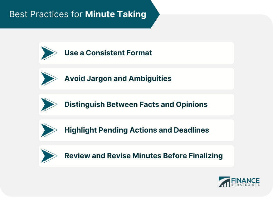 Best Practices for Minute Taking