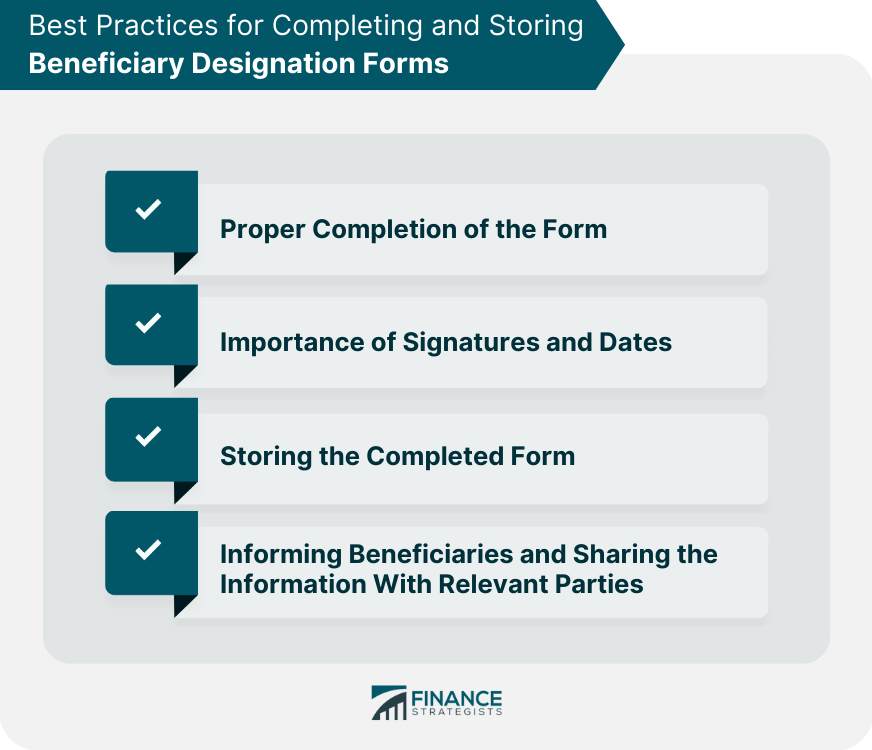 Best Practices for Completing and Storing Beneficiary Designation Forms