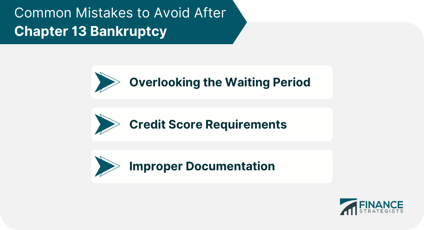 Common Mistakes to Avoid After Chapter 13 Bankruptcy