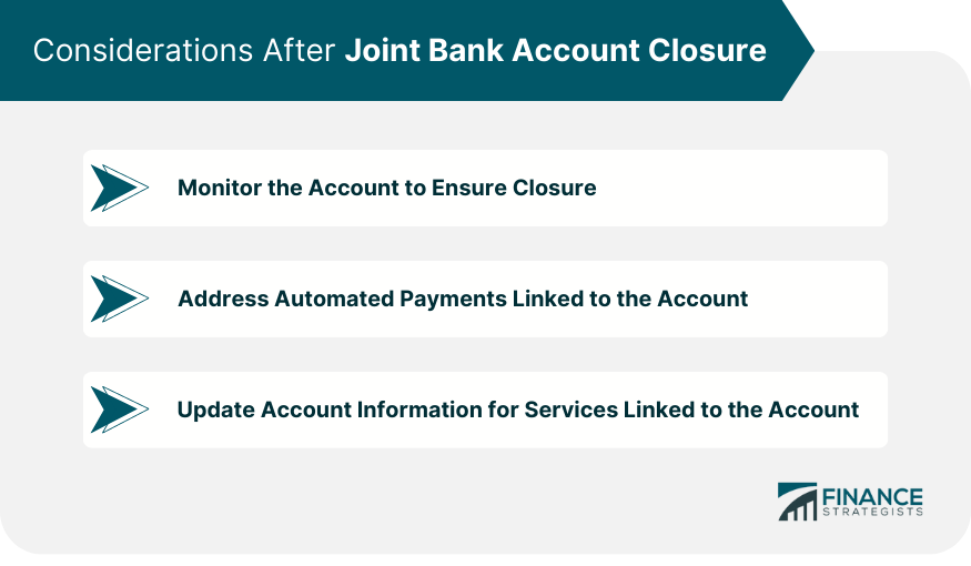 Considerations After Joint Bank Account Closure
