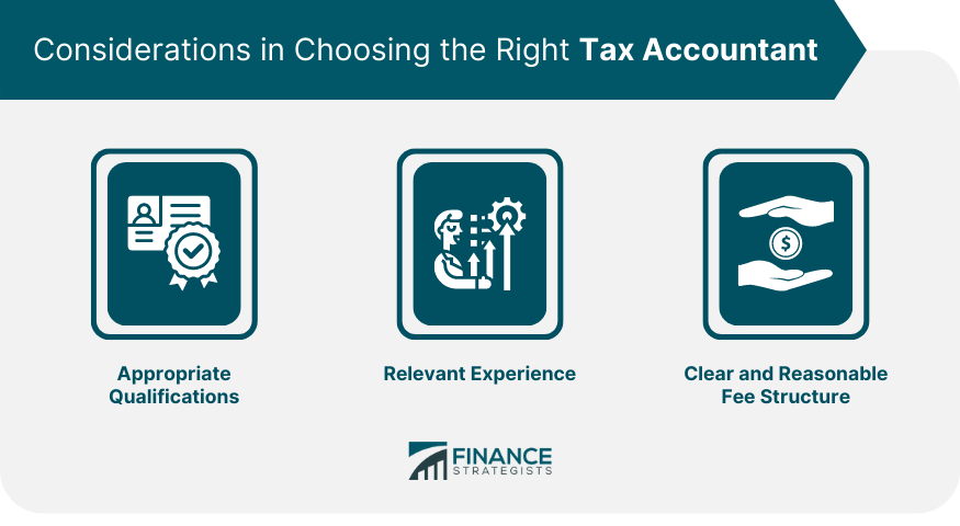 Considerations in Choosing the Right Tax Accountant