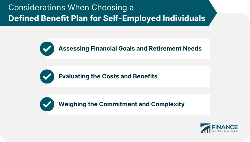 Considerations When Choosing a Defined Benefit Plan for Self-Employed Individuals