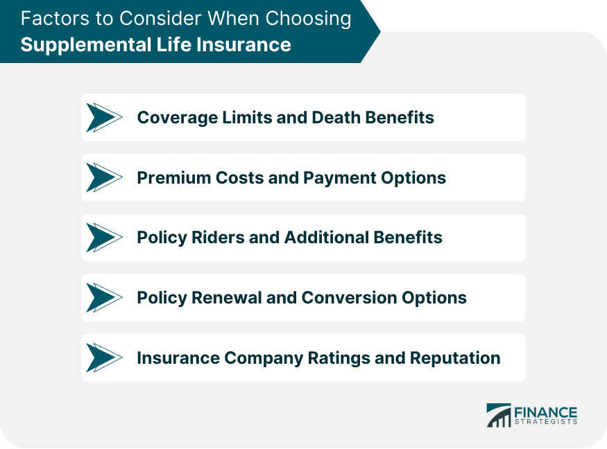 Factors to Consider When Choosing Supplemental Life Insurance