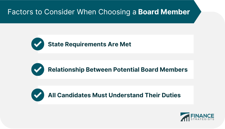 Factors to Consider When Choosing a Board Member
