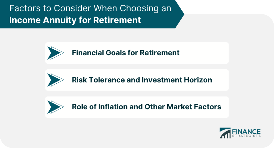 Factors to Consider When Choosing an Income Annuity for Retirement