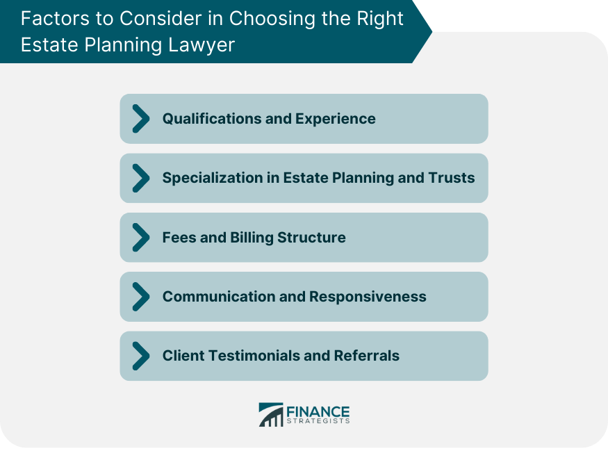 Factors to Consider in Choosing the Right Estate Planning Lawyer