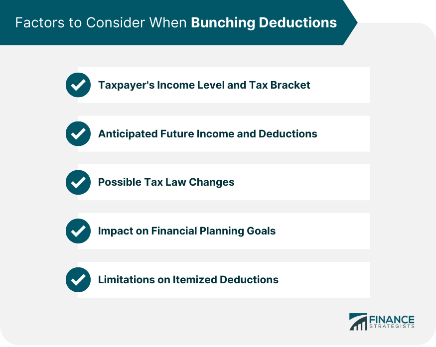 Factors to Consider When Bunching Deductions