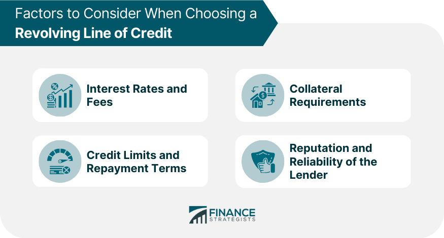 Factors to Consider When Choosing a Revolving Line of Credit