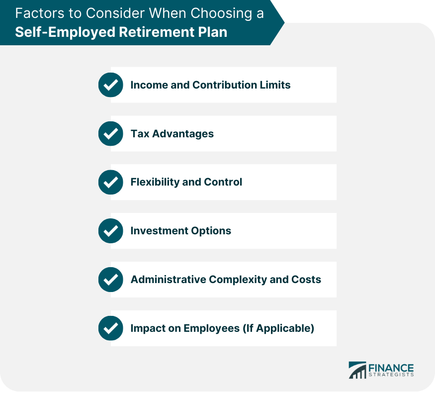 Factors to Consider When Choosing a Self-Employed Retirement Plan