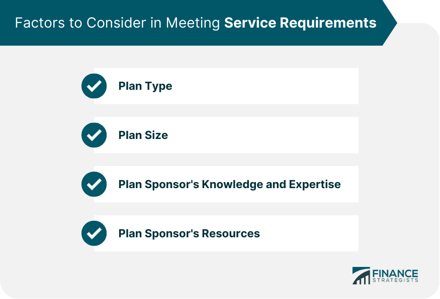 Factors to Consider in Meeting Service Requirements