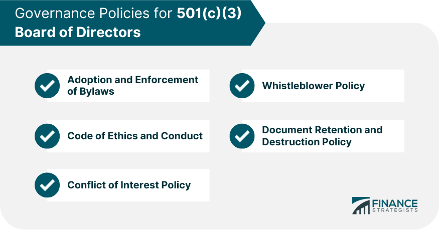 Governance Policies for 501(c)(3) Board of Directors