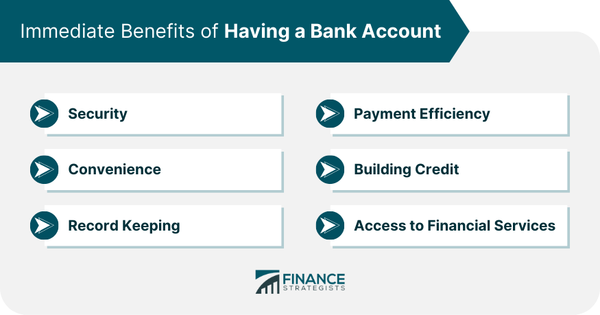 Immediate Benefits of Having a Bank Account