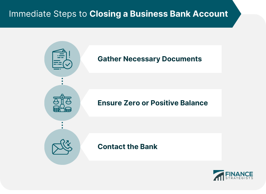 Immediate Steps to Closing a Business Bank Account