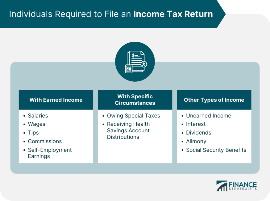 Individuals Required to File an Income Tax Return
