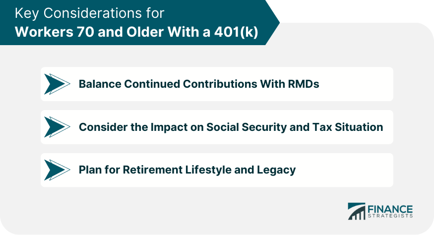 Key Considerations for Workers 70 and Older With a 401(k)