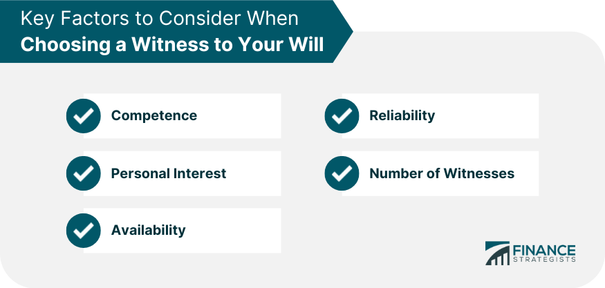 Key Factors to Consider When Choosing a Witness to Your Will