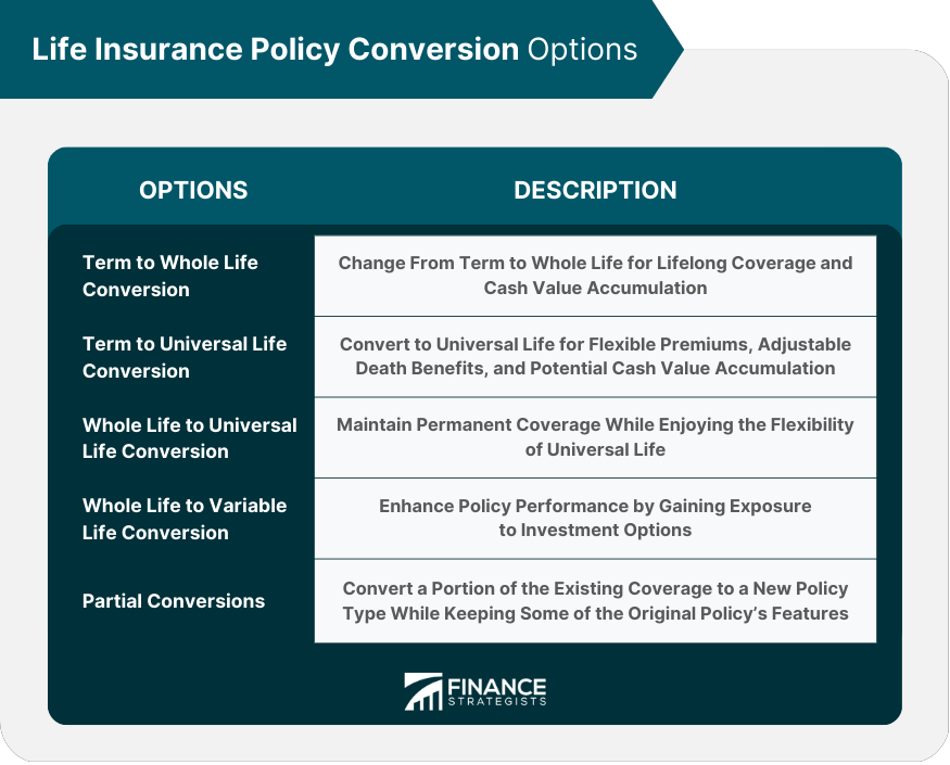 Life Insurance Policy Conversion Options