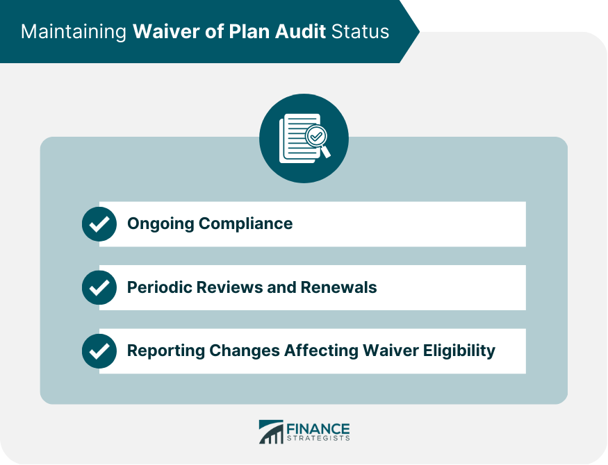 Maintaining Waiver of Plan Audit Status