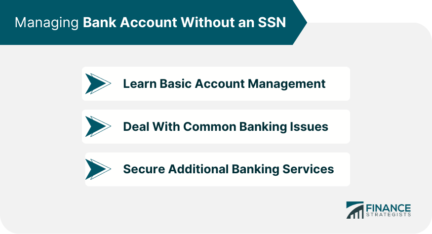 Managing Bank Account Without an SSN