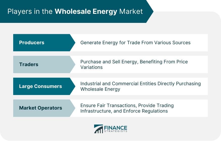 Players in the Wholesale Energy Market