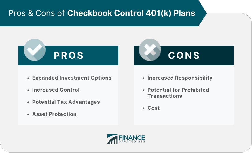 Pros & Cons of Checkbook Control 401(k) Plans