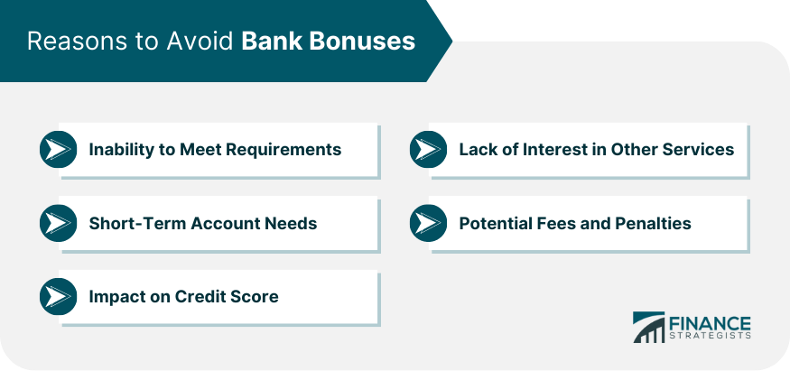 Reasons to Avoid Bank Bonuses