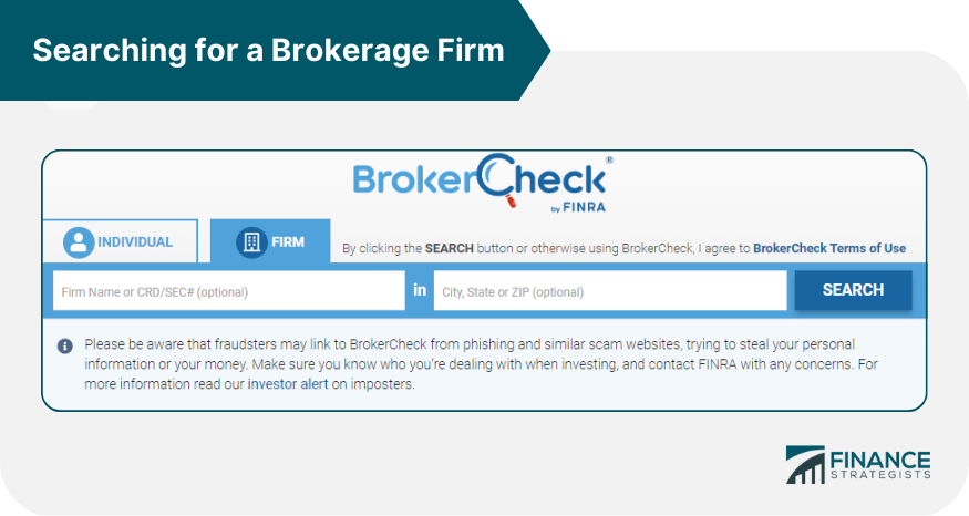Searching for a Brokerage Firm