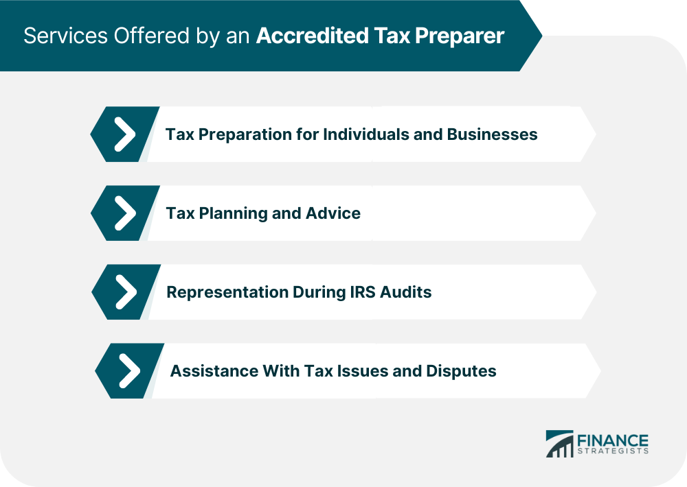 Services Offered by an Accredited Tax Preparer.