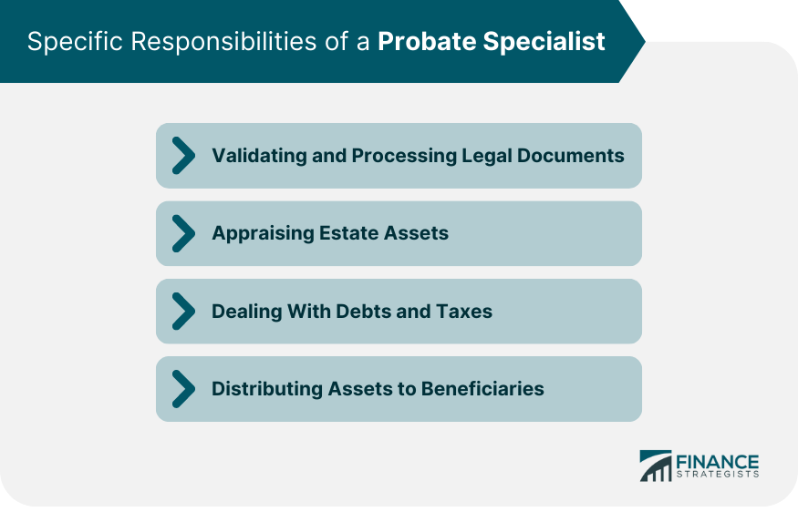 Specific Responsibilities of a Probate Specialist