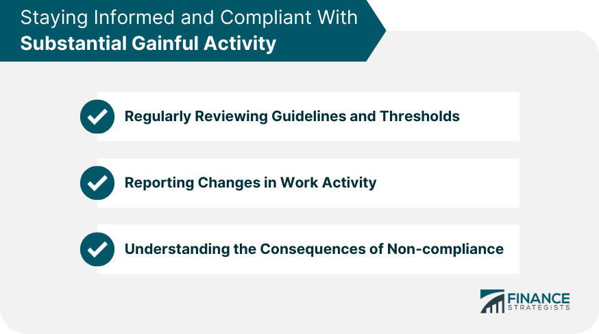 Staying Informed and Compliant With Substantial Gainful Activity