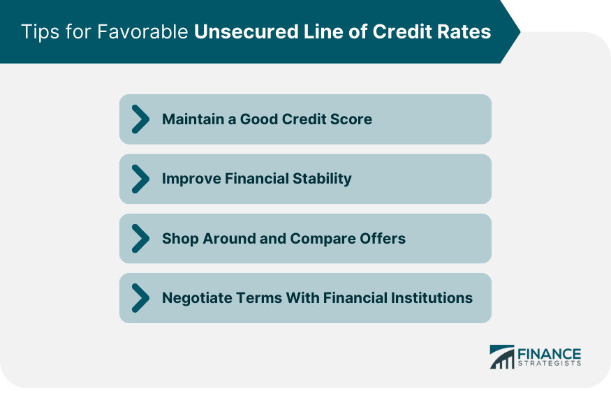 Tips for Favorable Unsecured Line of Credit Rates