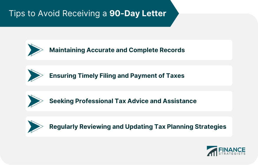 Tips to Avoid Receiving a 90-Day Letter