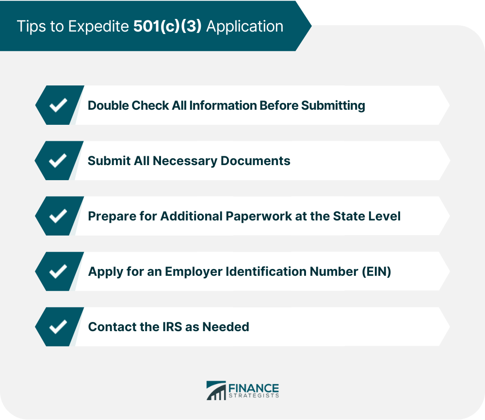 Tips to Expedite 501(c)(3) Application