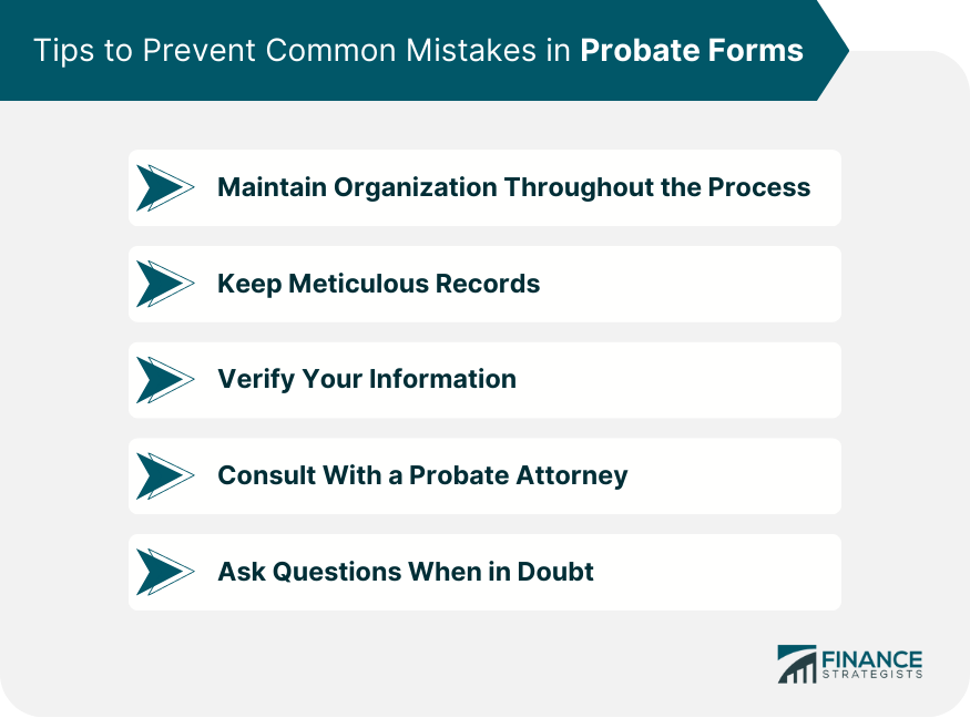 Tips to Prevent Common Mistakes in Probate Forms