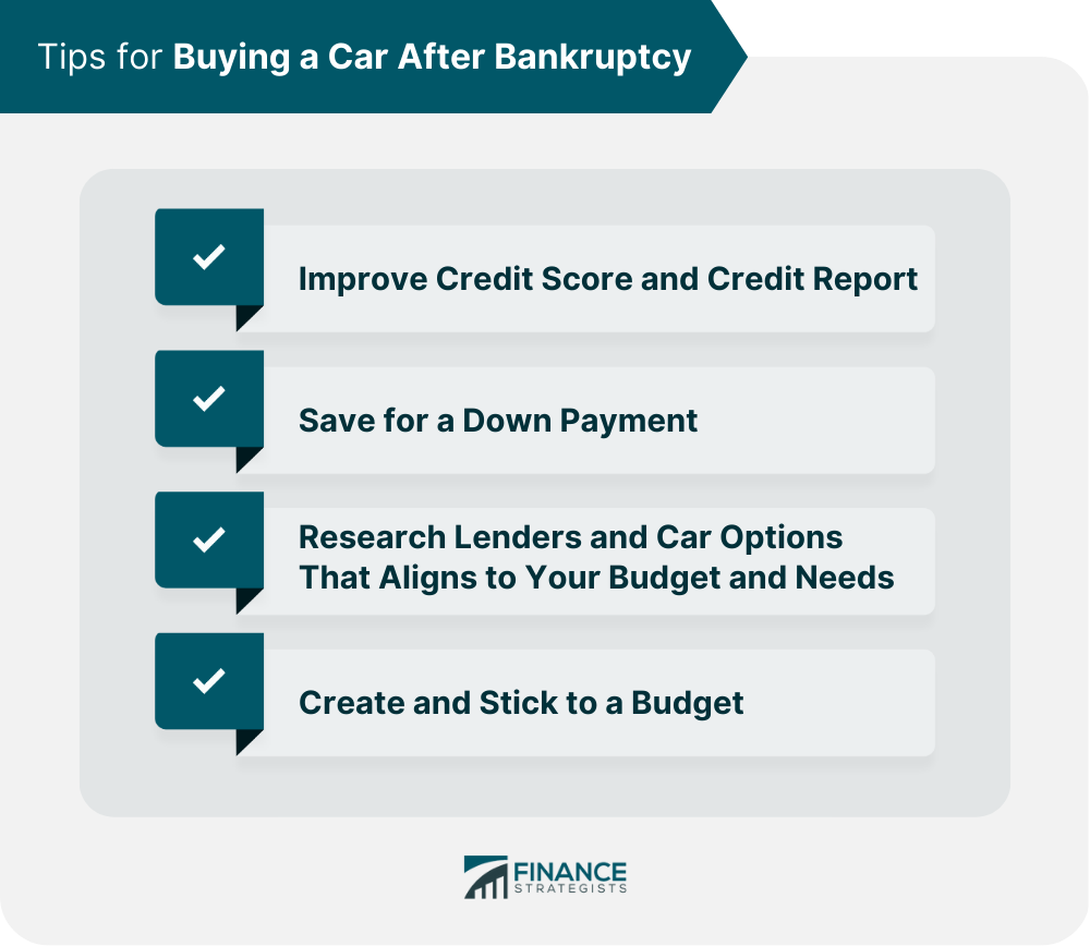 Tips for Buying a Car After Bankruptcy