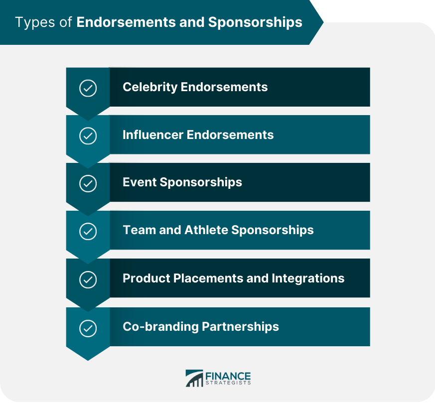 Types of Endorsements and Sponsorships