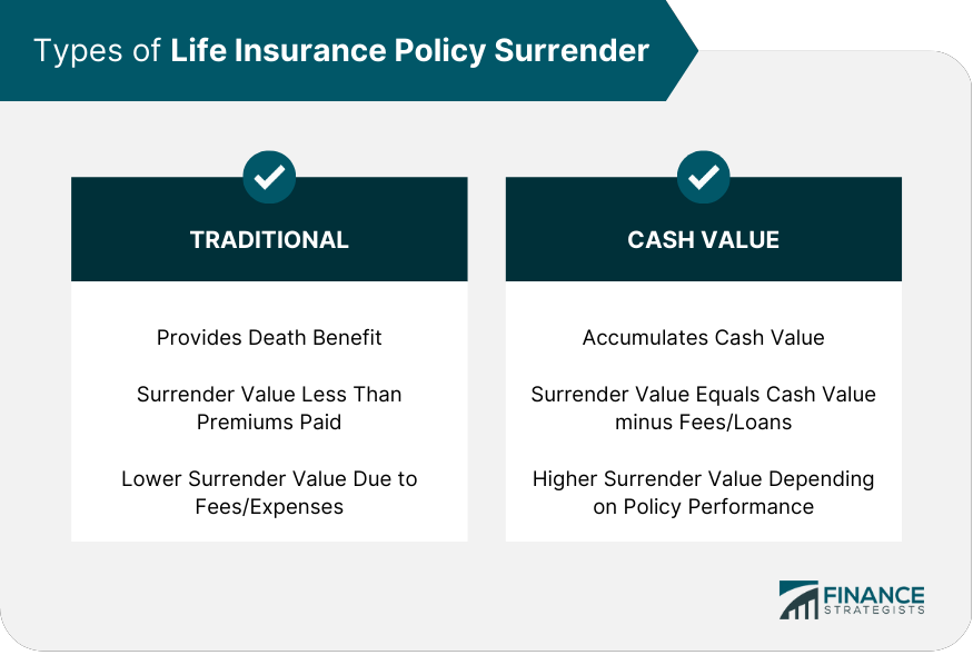 Types of Life Insurance Policy Surrender