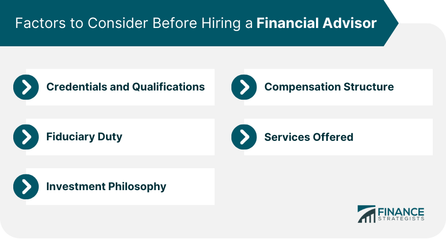 Factors to Consider Before Hiring a Financial Advisor