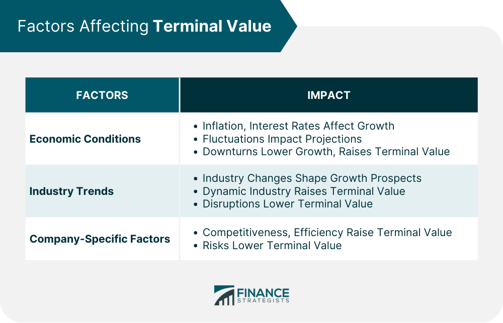 Factors Affecting Terminal Value